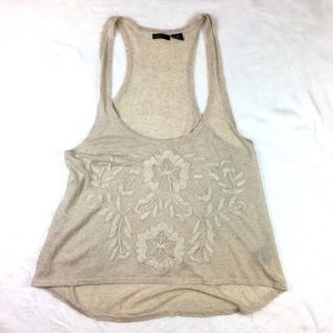 NEW Oversized Tank Linen Rayon Top, Medium